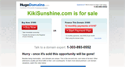Desktop Screenshot of kikisunshine.com