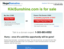 Tablet Screenshot of kikisunshine.com